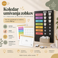 Koledar umivanja zobkov – DIY predloga za otroke