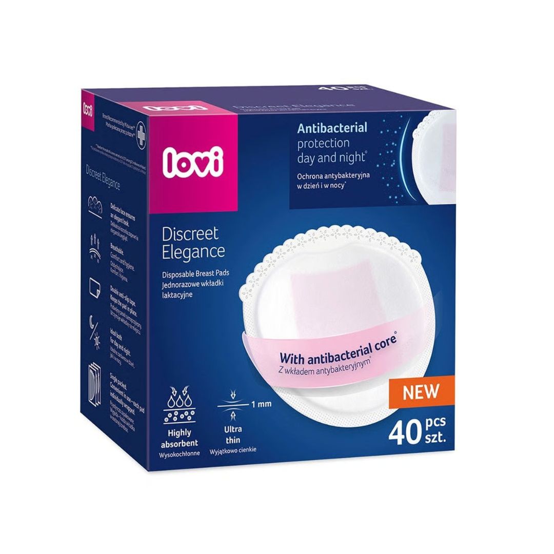 LOVI® Antibakterijske blazinice za dojenje 40 kos White