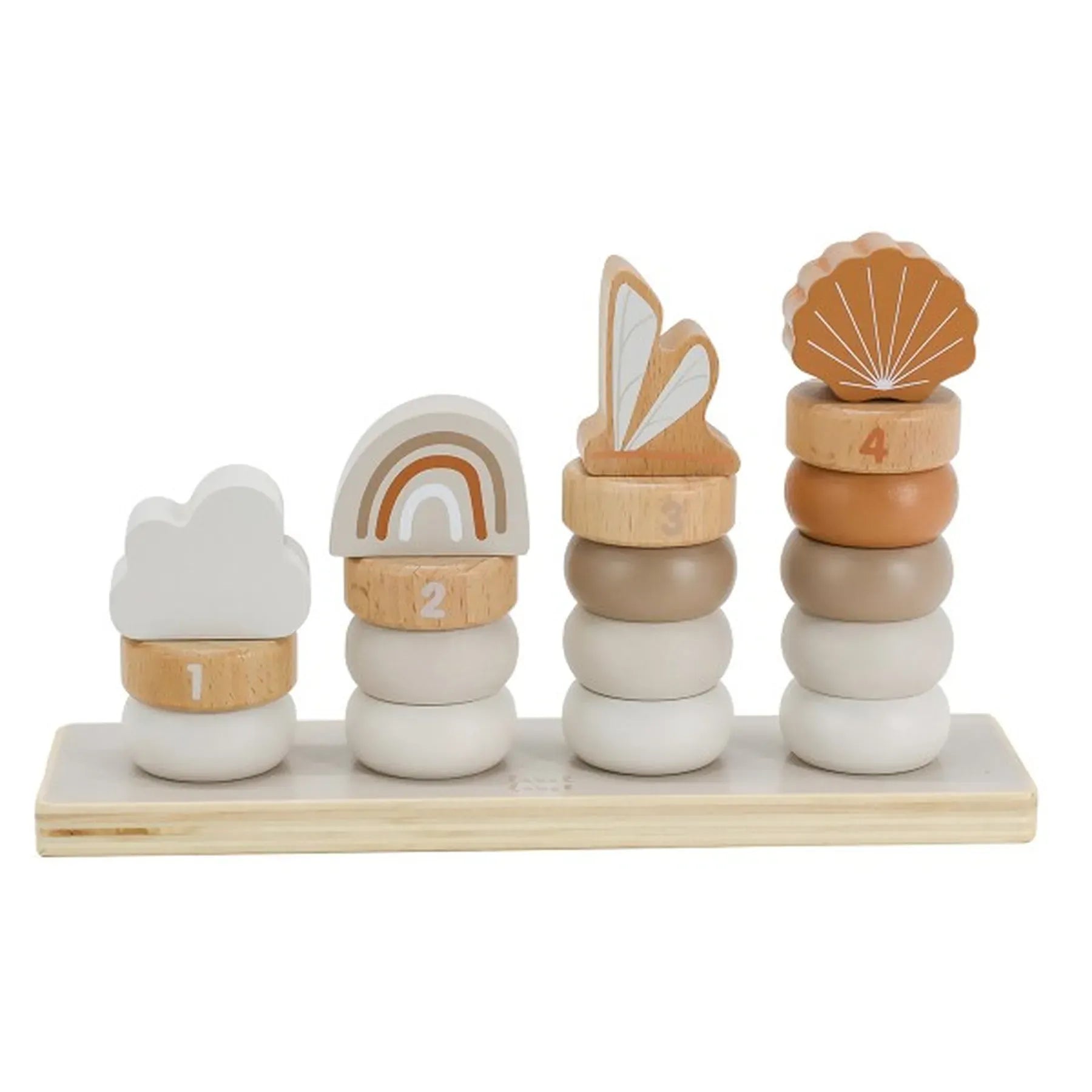 Label Label® Lesena natikanka Little Rings Nougat