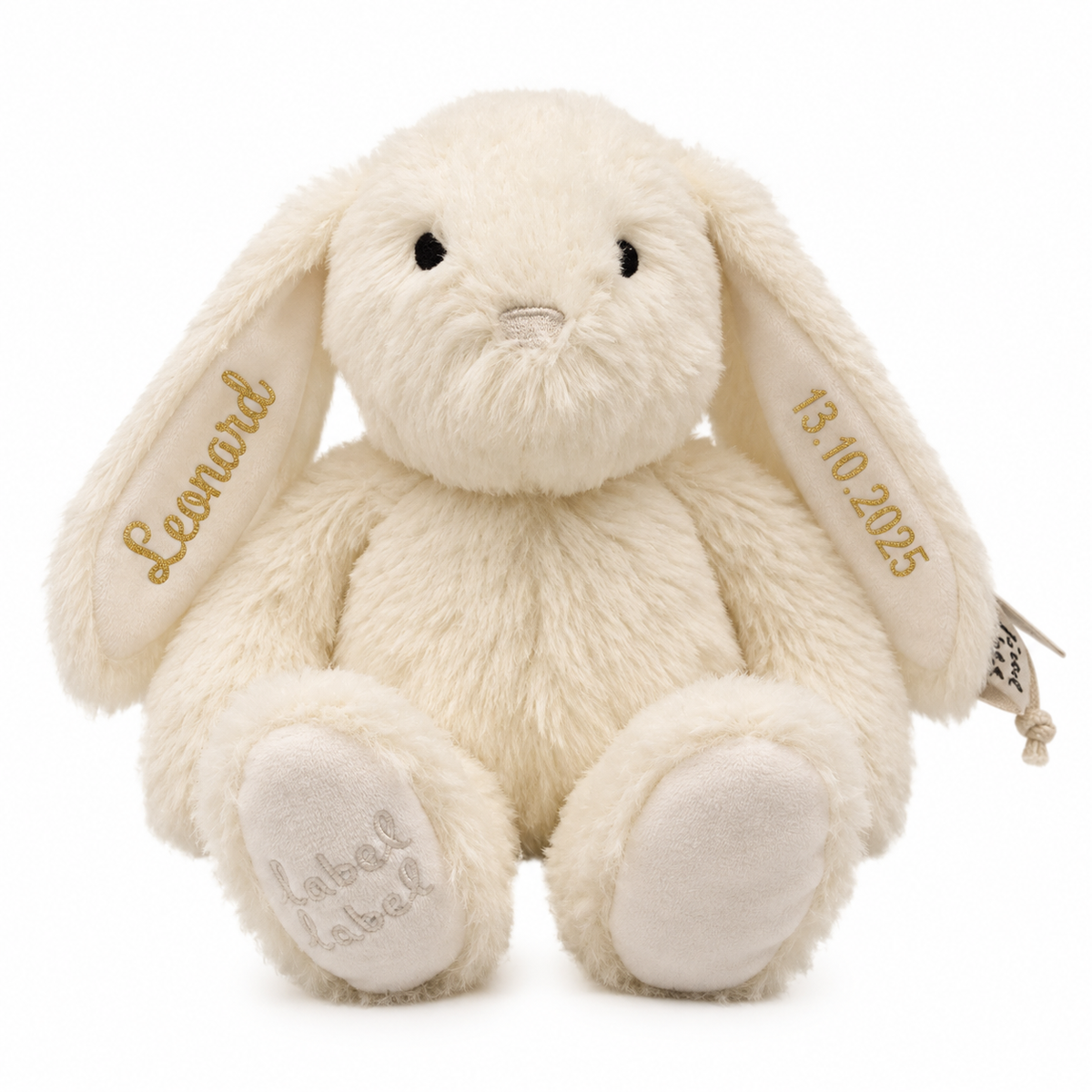 Label Label® Coniglietto di Peluche Rosa S 15 cm Ivory – slika 2