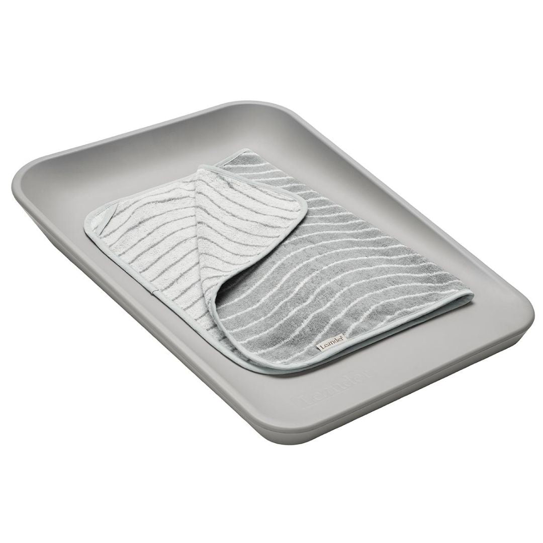 Leander® Bombažna brisača Woodland Cool Grey 65x50 Leander