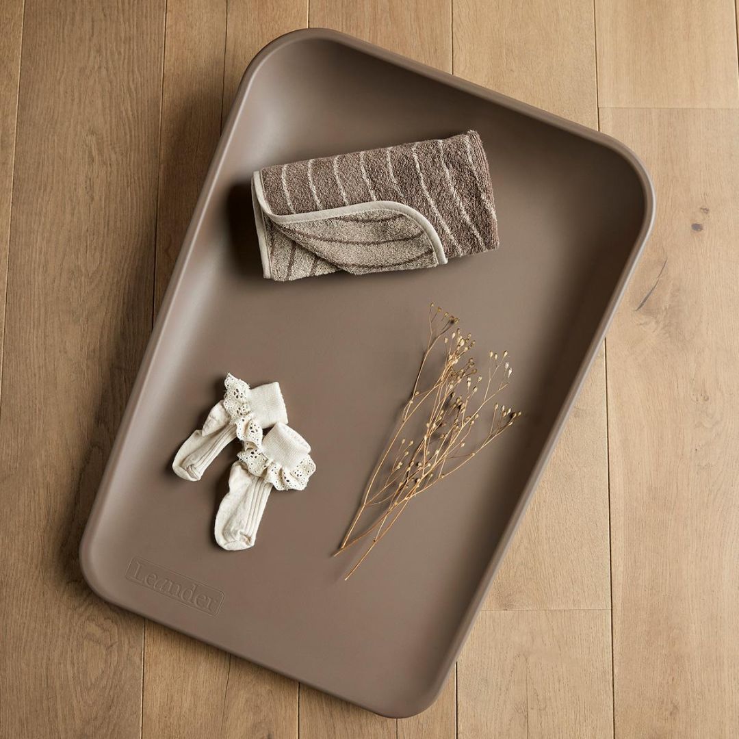 Leander® Bombažna brisača Woodland Mocca 65x50 Leander