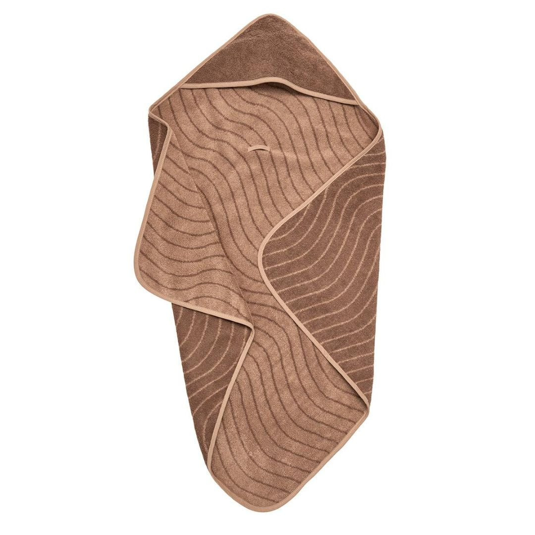 Leander® Serviette en coton à capuche Woodland Clay 80x80