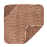 Leander® Bawełniany ręcznik z kapturkiem Woodland Clay 80x80