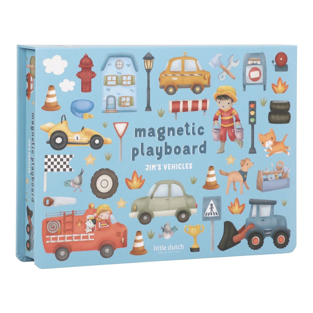 Little Dutch® Magnetic Puzzle Jim Vehicles