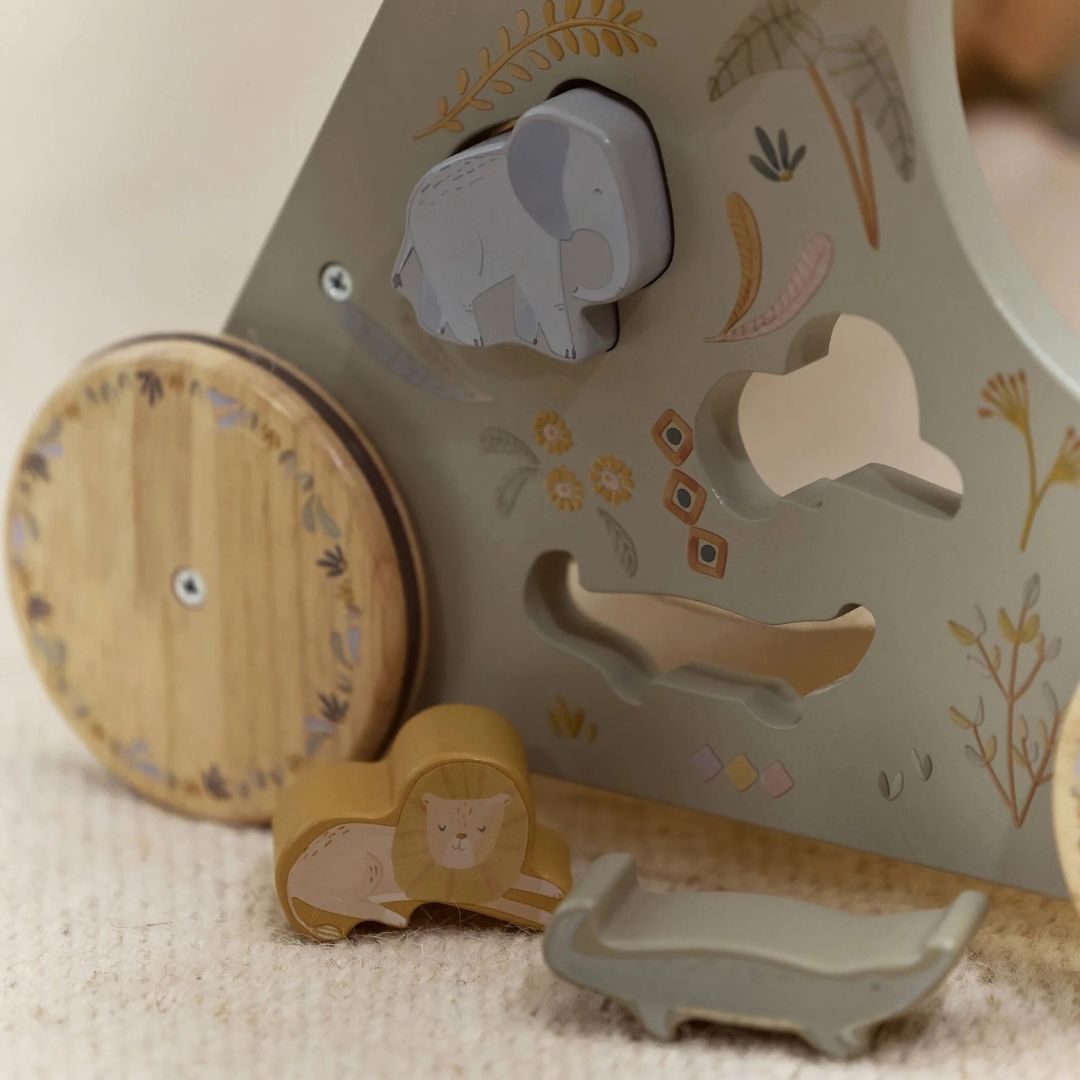 Little Dutch® Wooden Activity Walker Safari Friends – slika 4