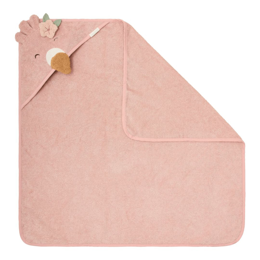 Little Dutch® Ručník s kapucí Flamingo 75x75cm