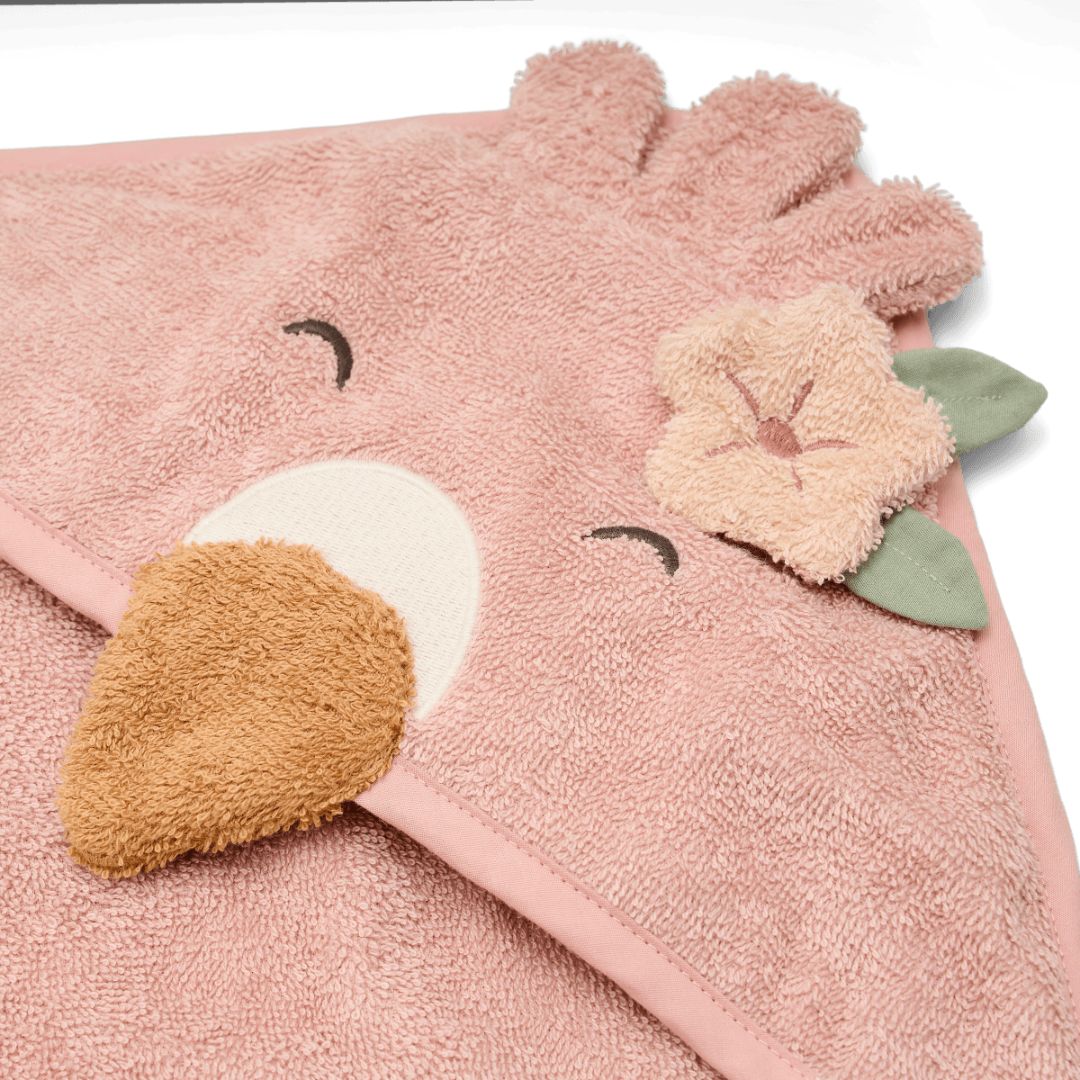 Little Dutch® Hooded Towel Flamingo