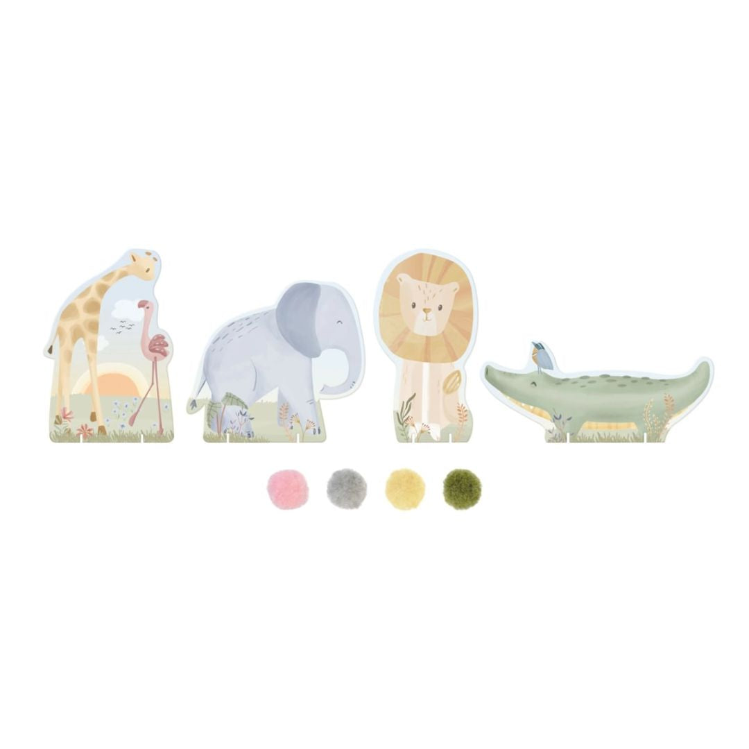 Little Dutch® Pompom Cards Safari Friends