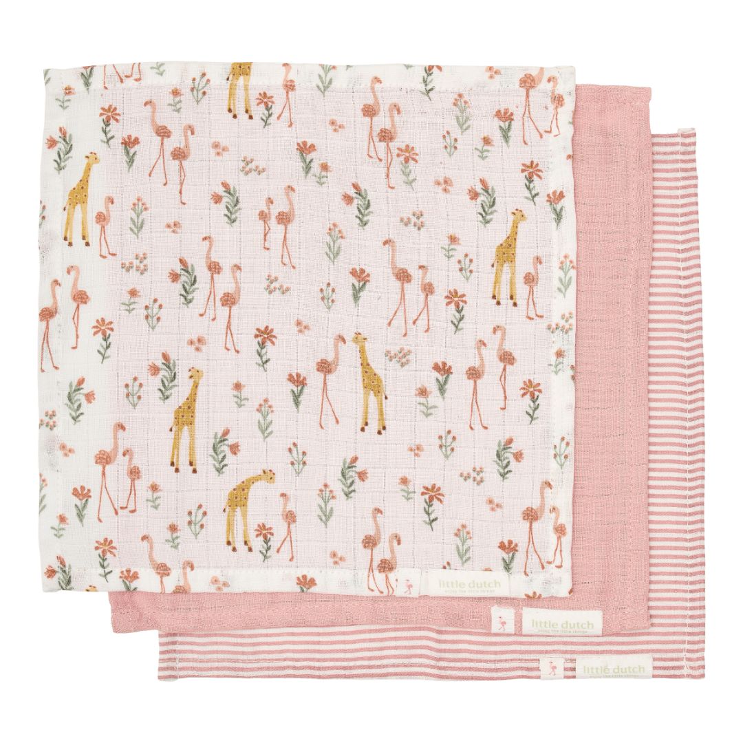 Little Dutch® Face Cloths Set Safari Leo