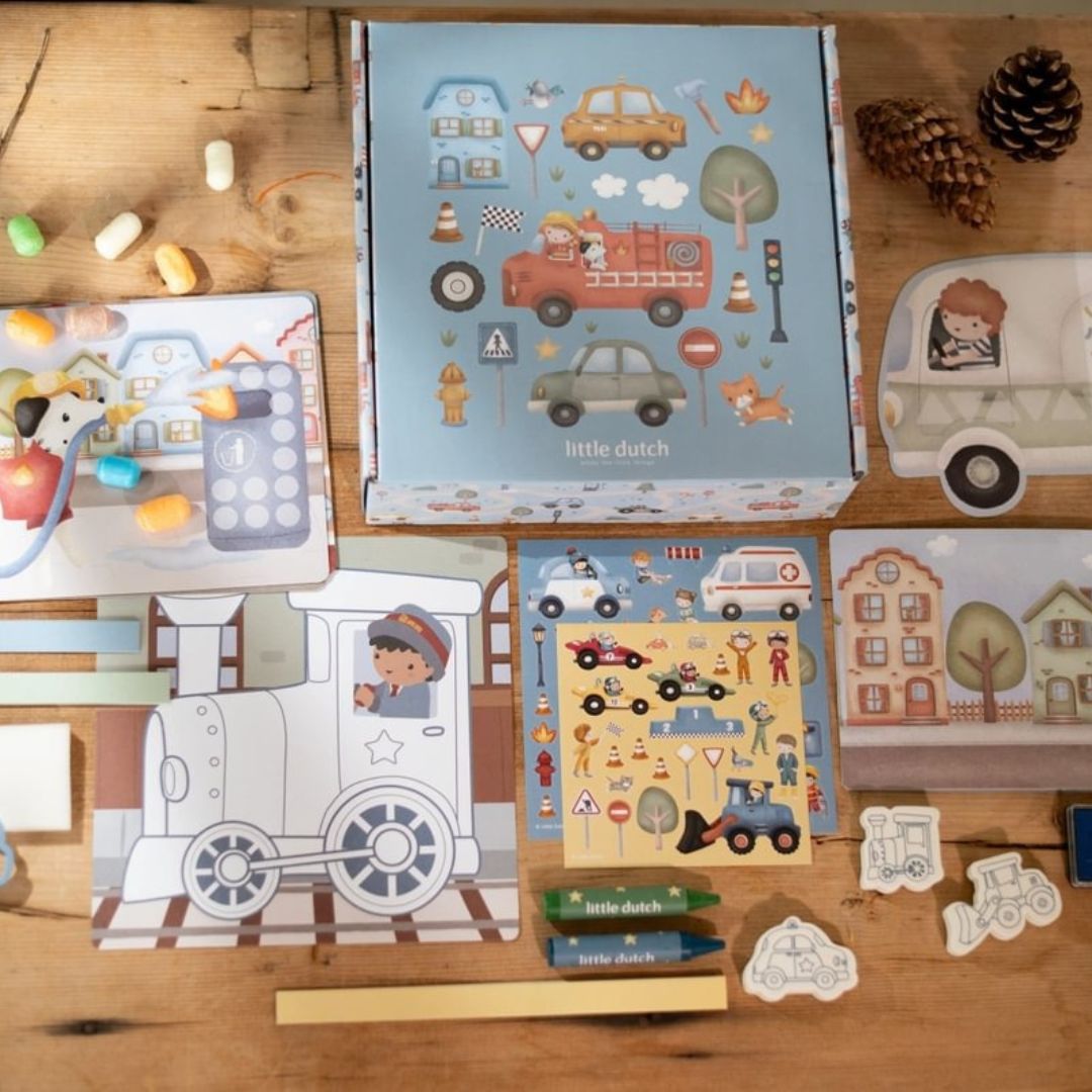 Little Dutch® Kreativna škatla XL Jim & Friends Little Dutch