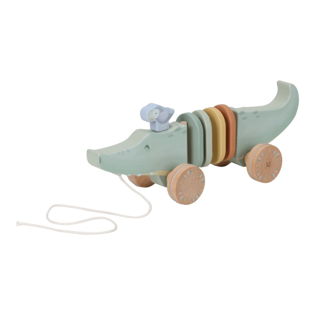 Little Dutch® Giocattolo di legno da trainare Safari Friends