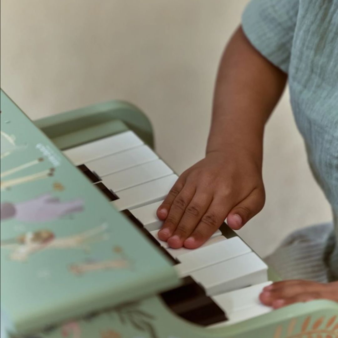 Little Dutch® Pianoforte in legno Safari Friends Green