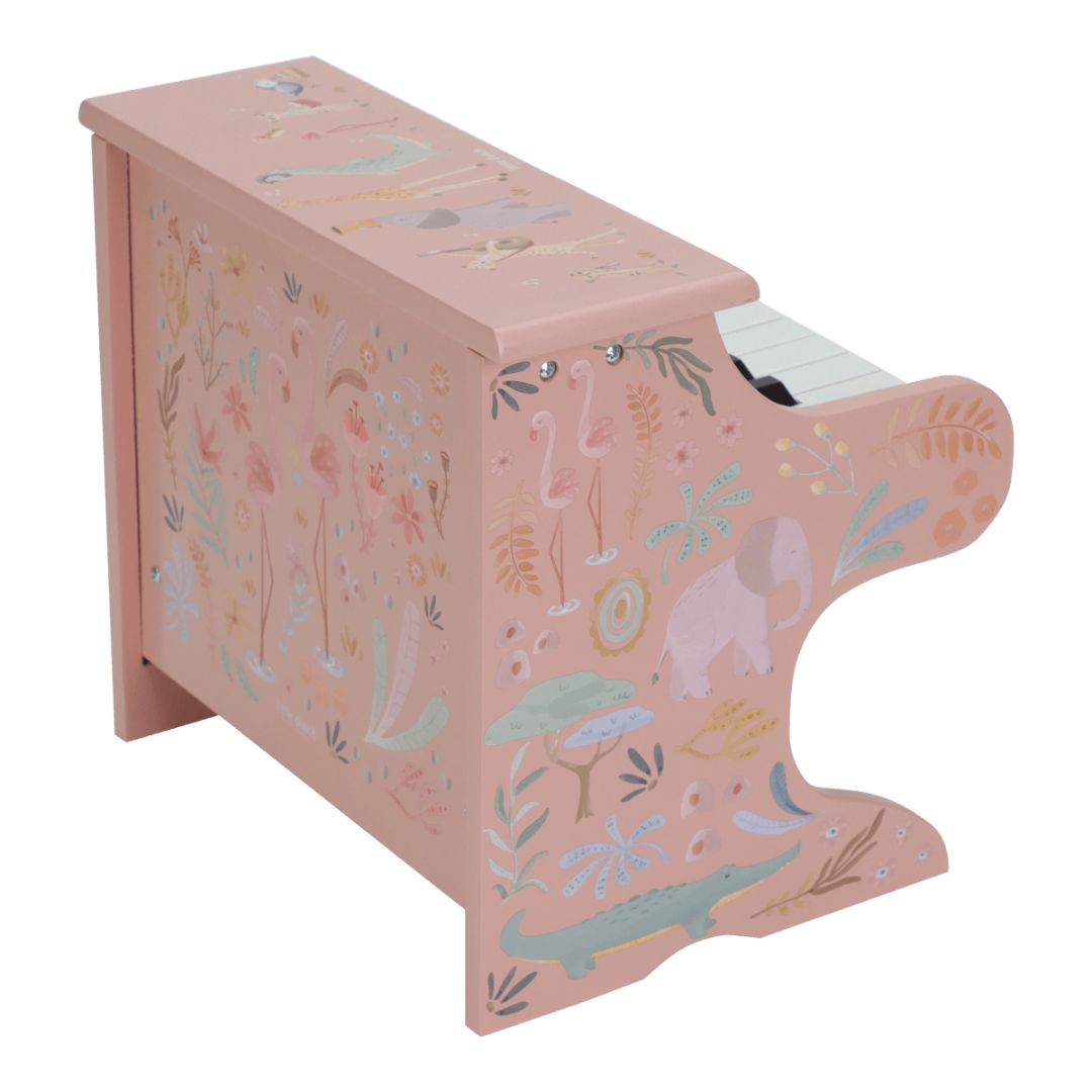 Little Dutch® Pianoforte in legno Safari Friends Pink