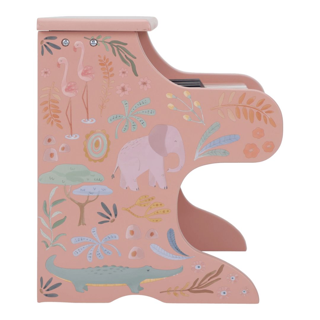Little Dutch® Pianoforte in legno Safari Friends Pink