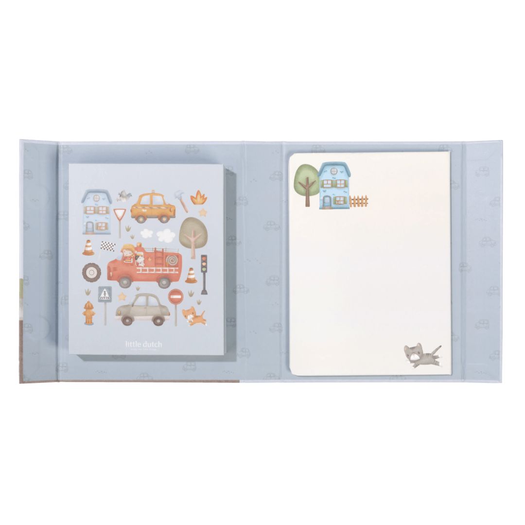 Little Dutch® Magnetic Activity Book Jim Vehicles