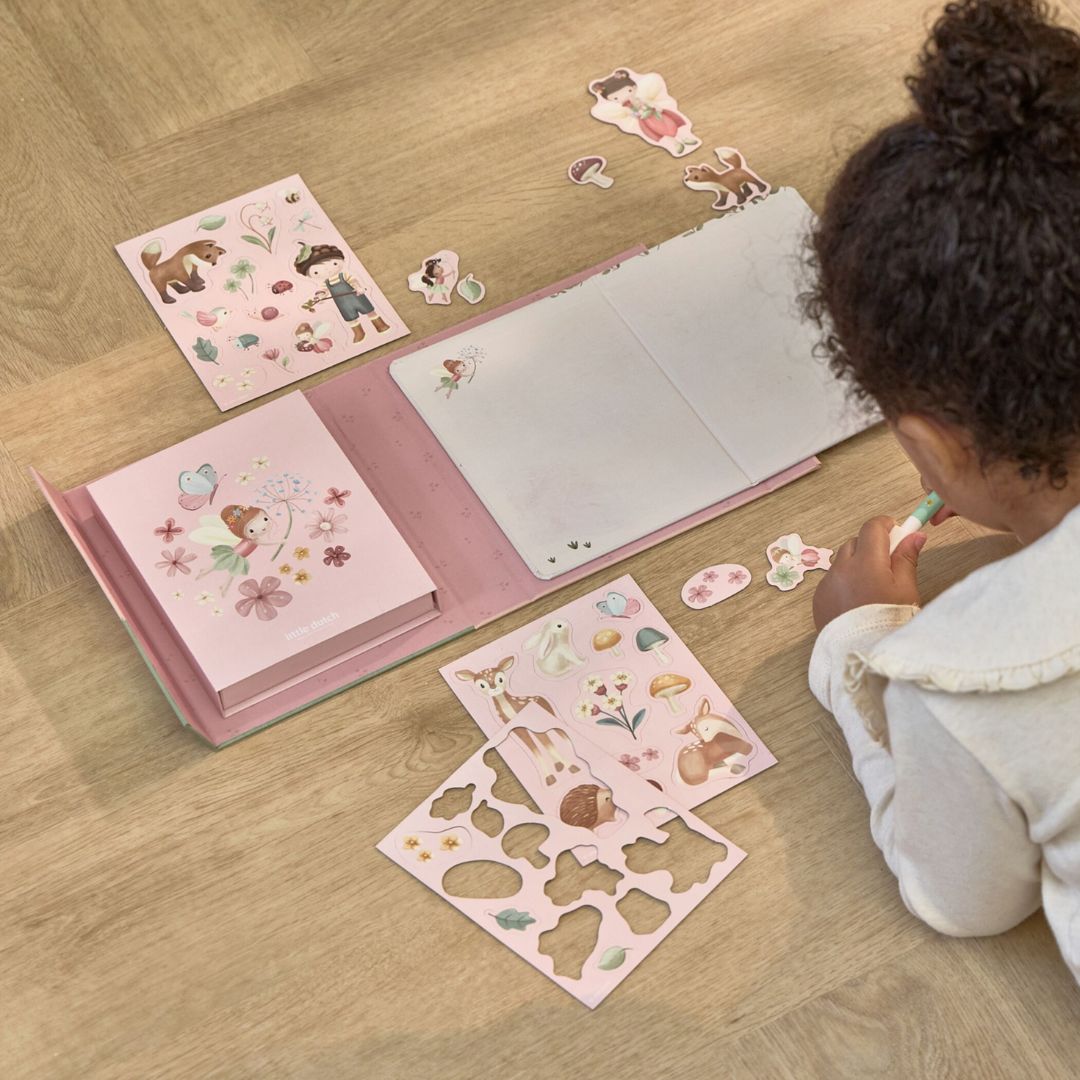 Little Dutch® Magnetic Activity Book Rosa Fairy Garden