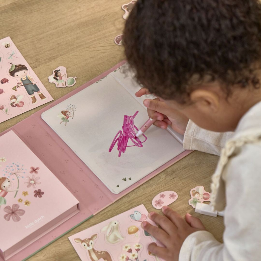 Little Dutch® Magnetic Activity Book Rosa Fairy Garden