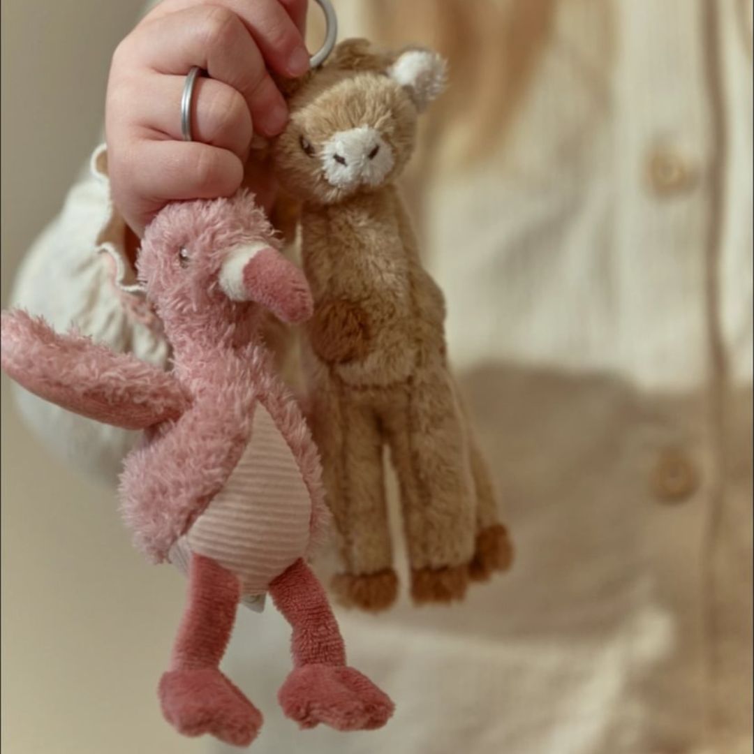 Little Dutch® Portachiavi peluche fenicottero Safari Friends