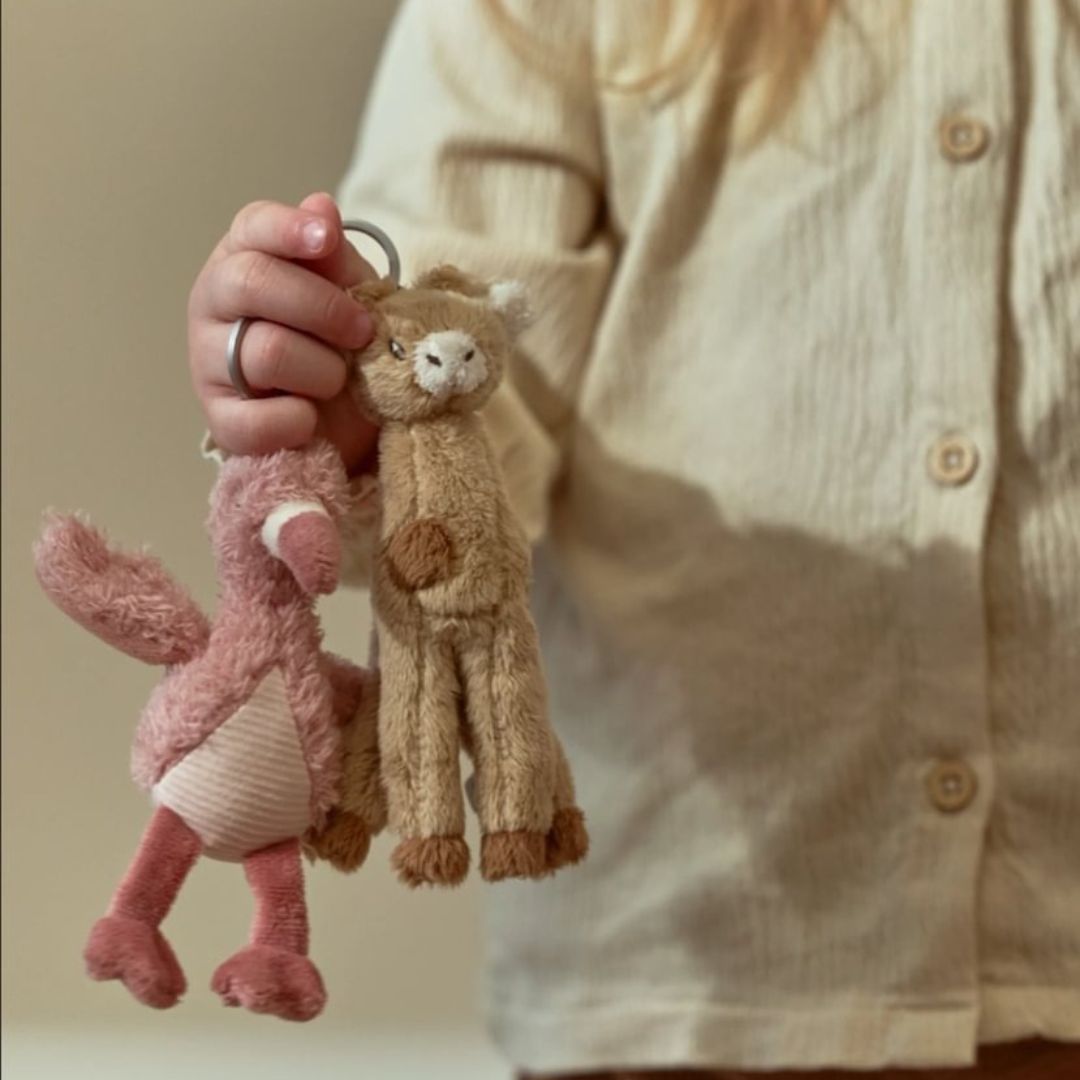 Little Dutch® Portachiavi peluche fenicottero Safari Friends