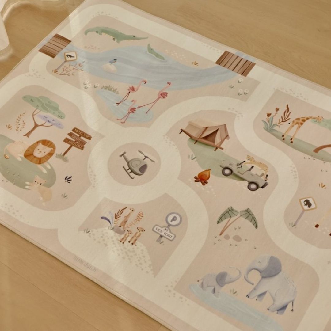Little Dutch® Tappeto gioco per bambini Safari Friends
