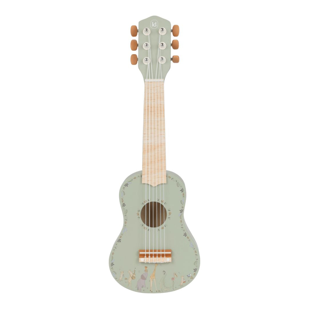 Little Dutch® Chitarra in legno Safari Friends Green