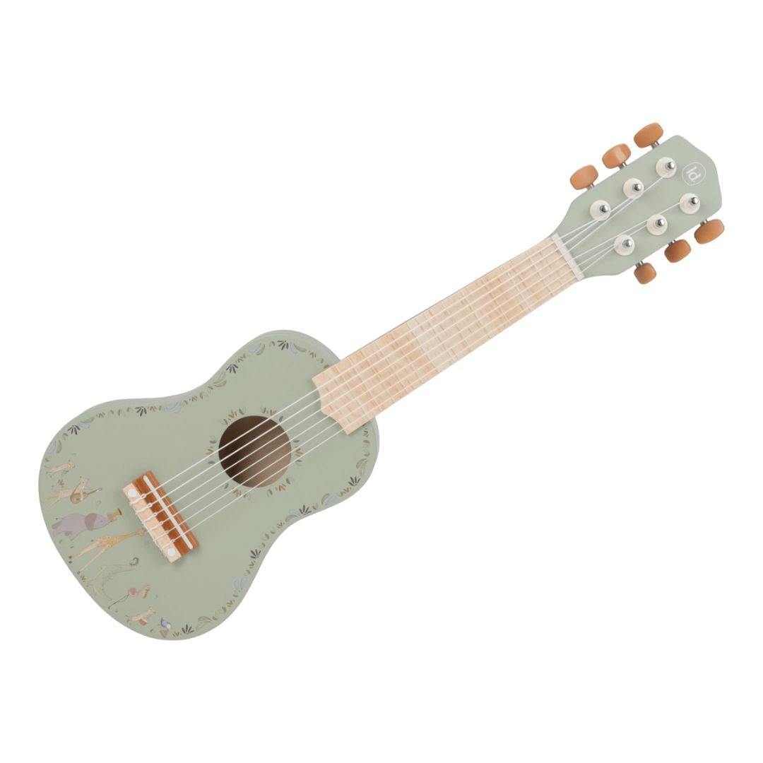 Little Dutch® Chitarra in legno Safari Friends Green