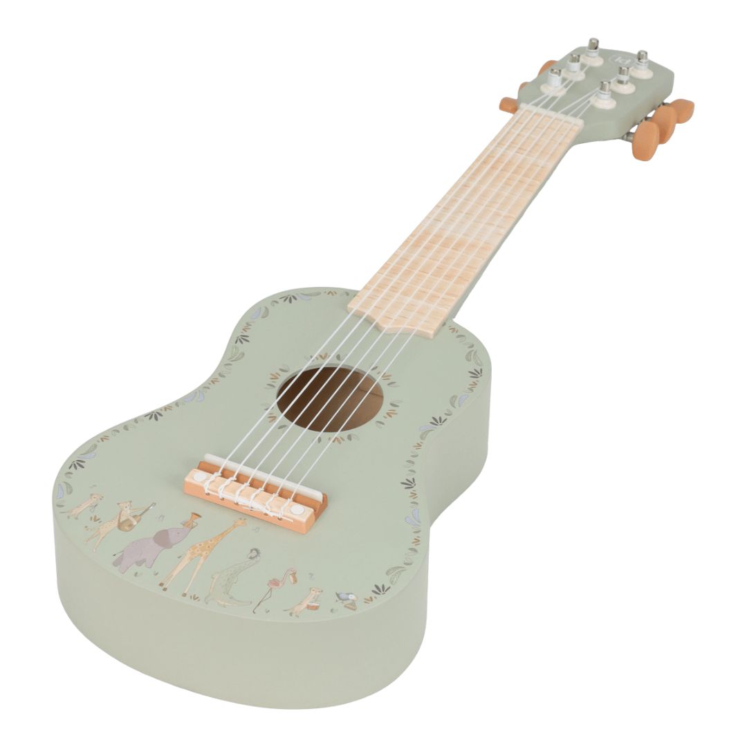 Little Dutch® Chitarra in legno Safari Friends Green