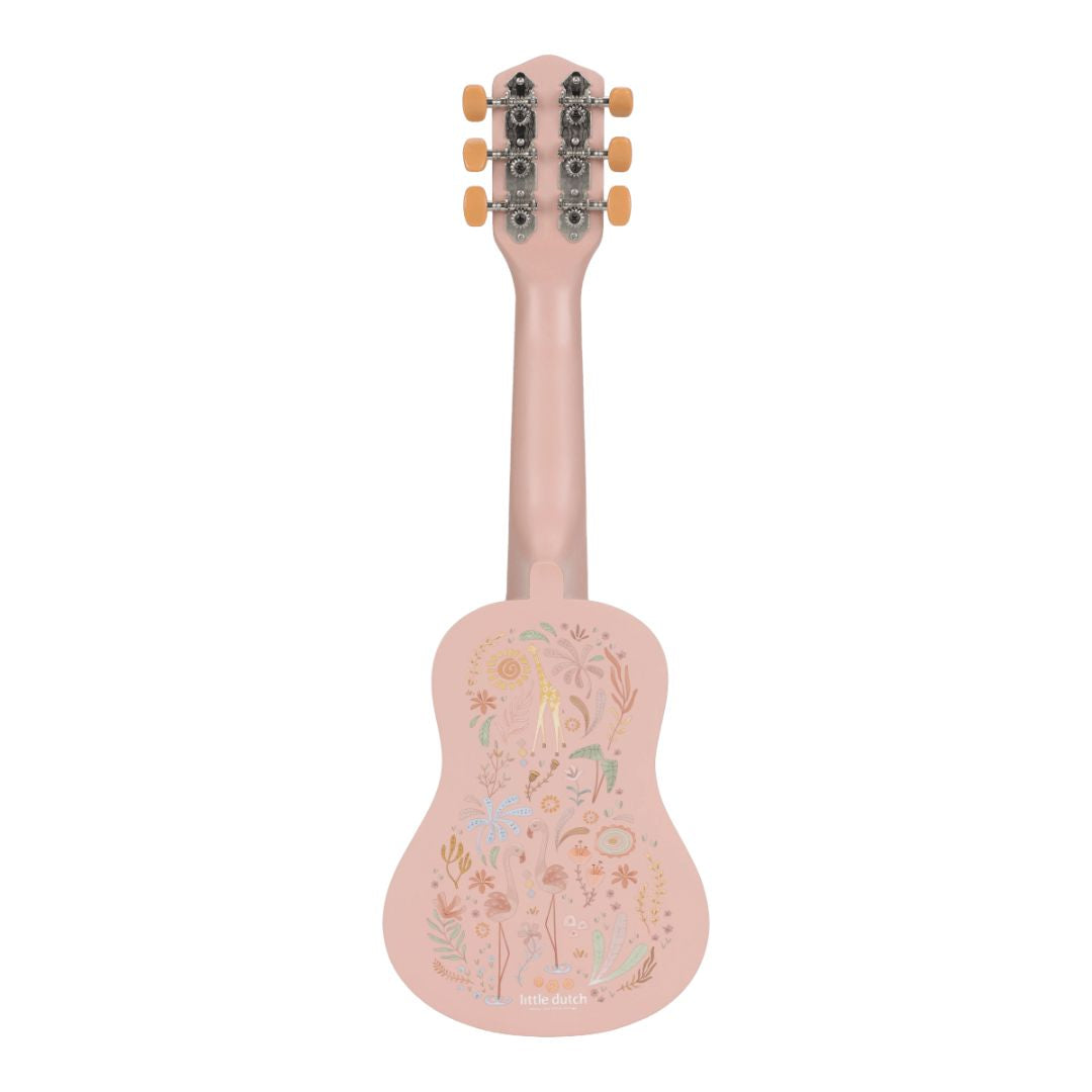 Little Dutch® Chitarra in legno Safari Friends Pink