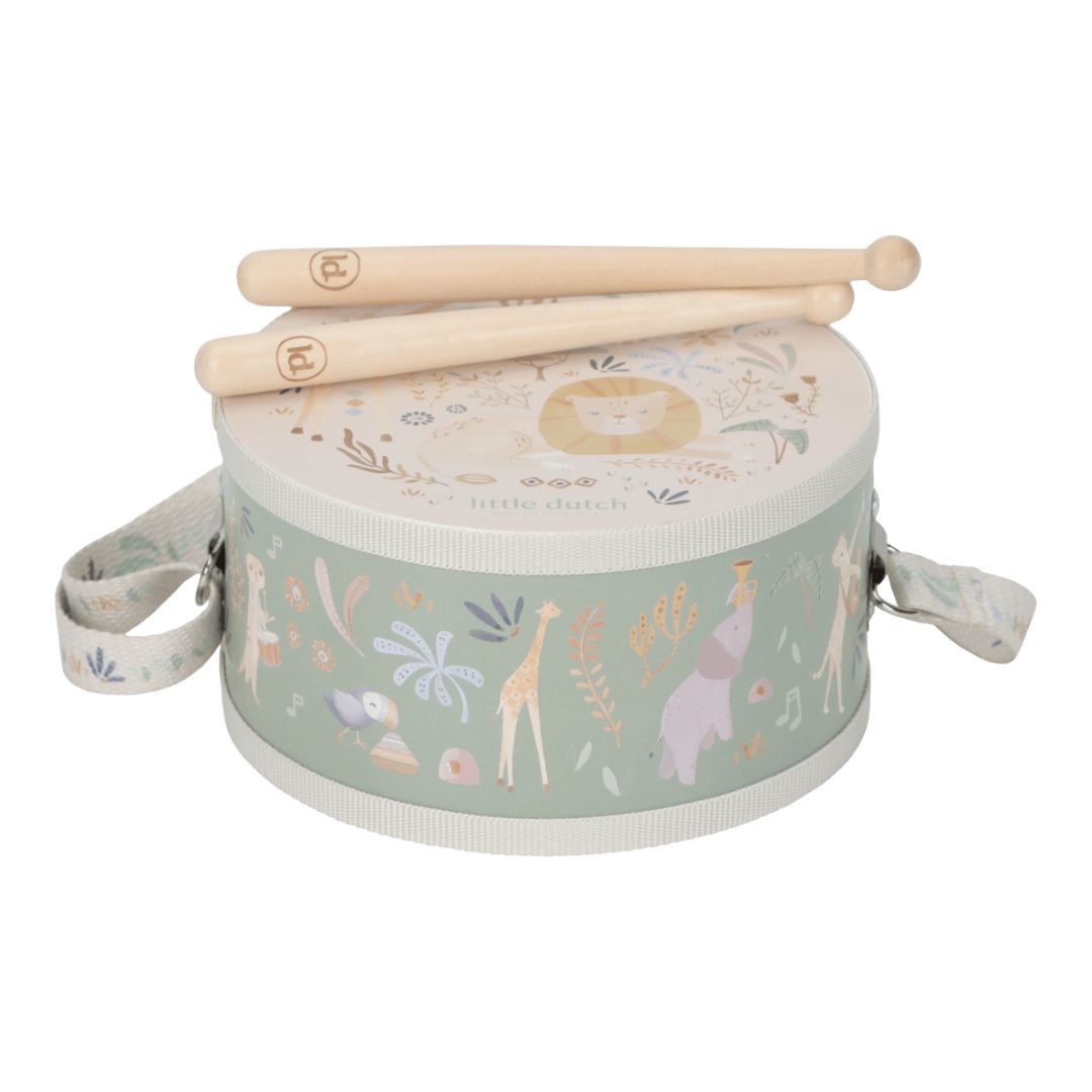 Little Dutch® Tamburo in legno Safari Friends