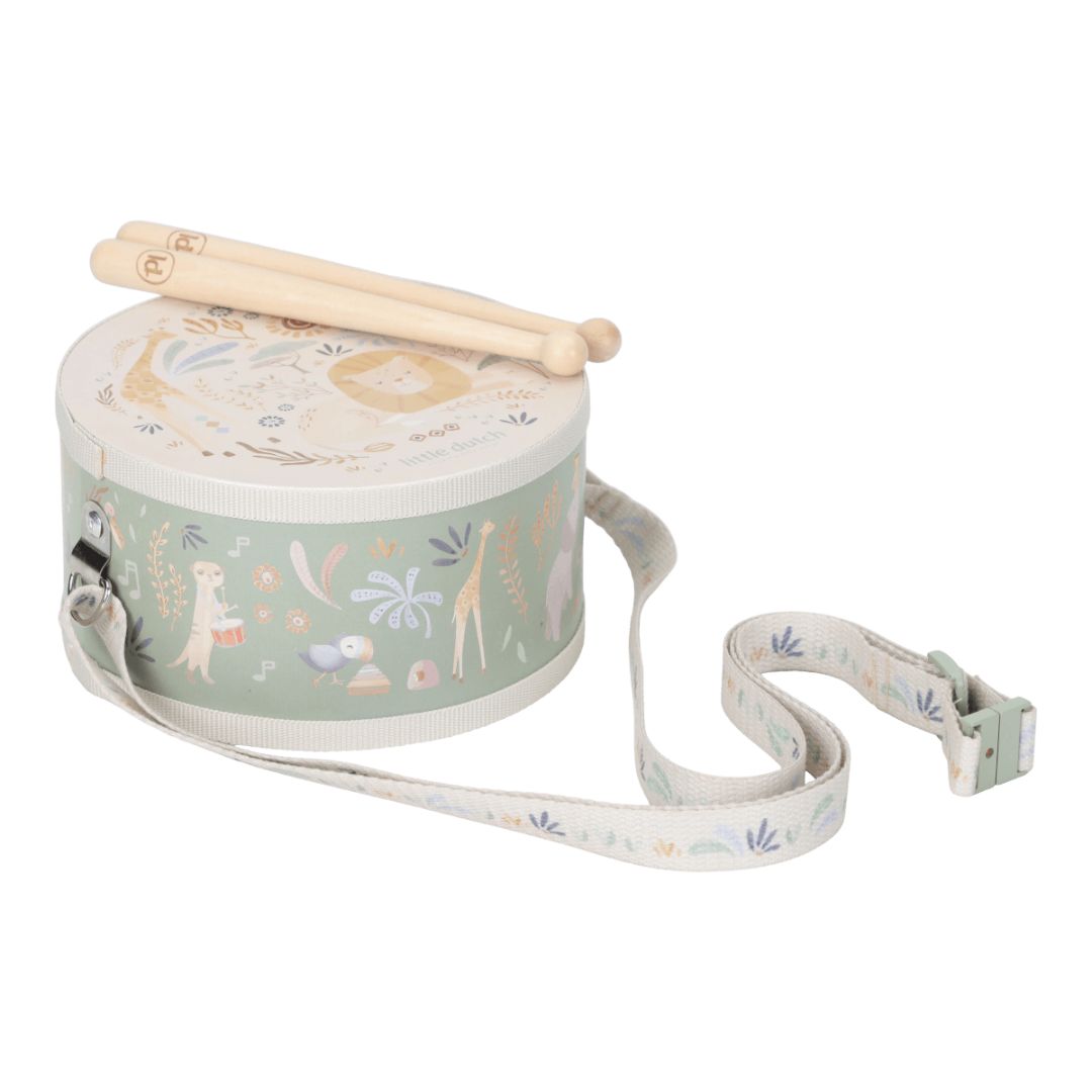 Little Dutch® Tamburo in legno Safari Friends