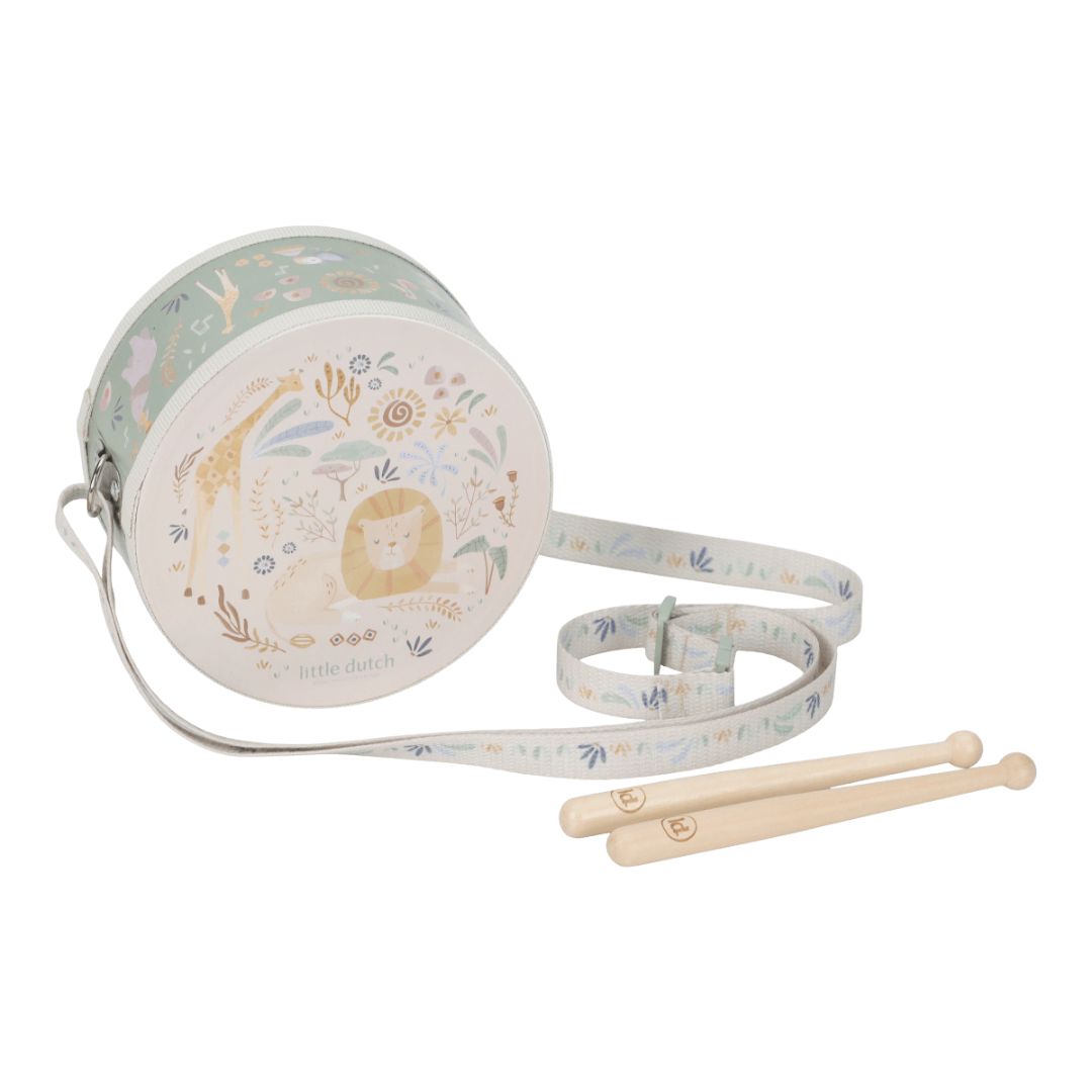 Little Dutch® Tamburo in legno Safari Friends