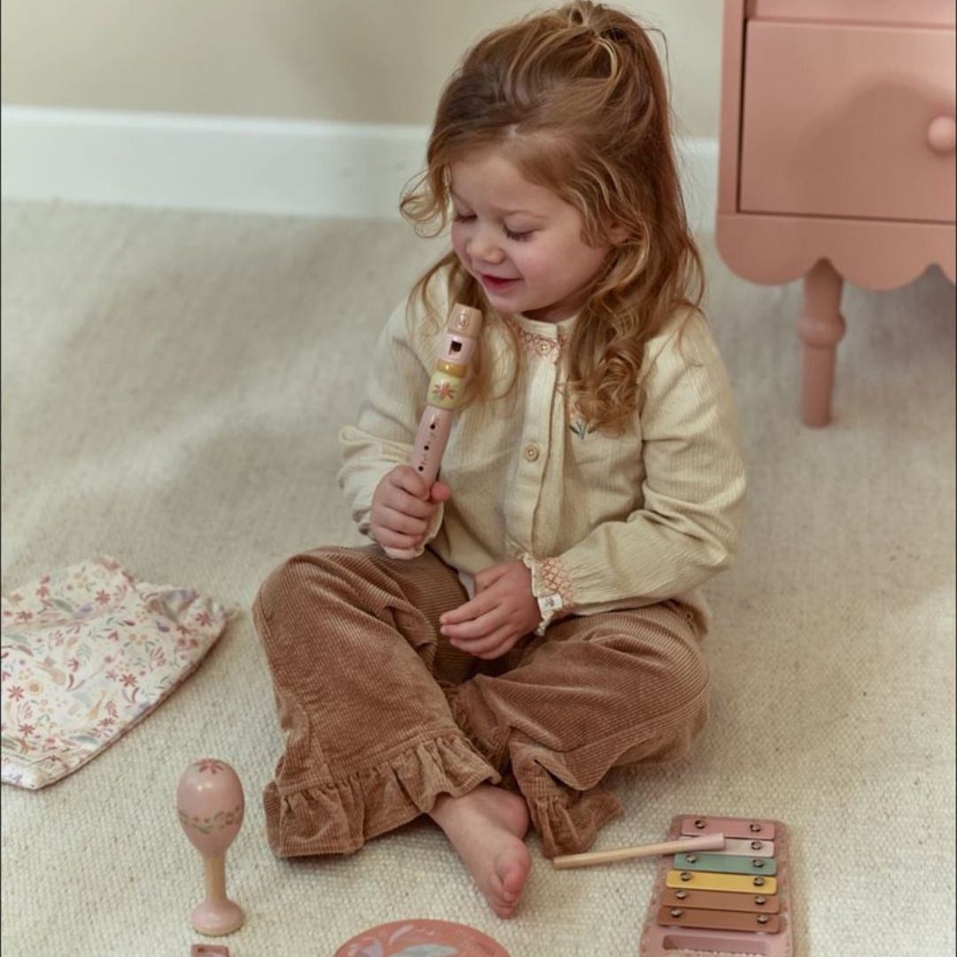 Little Dutch® Set musicale Safari Friends Pink