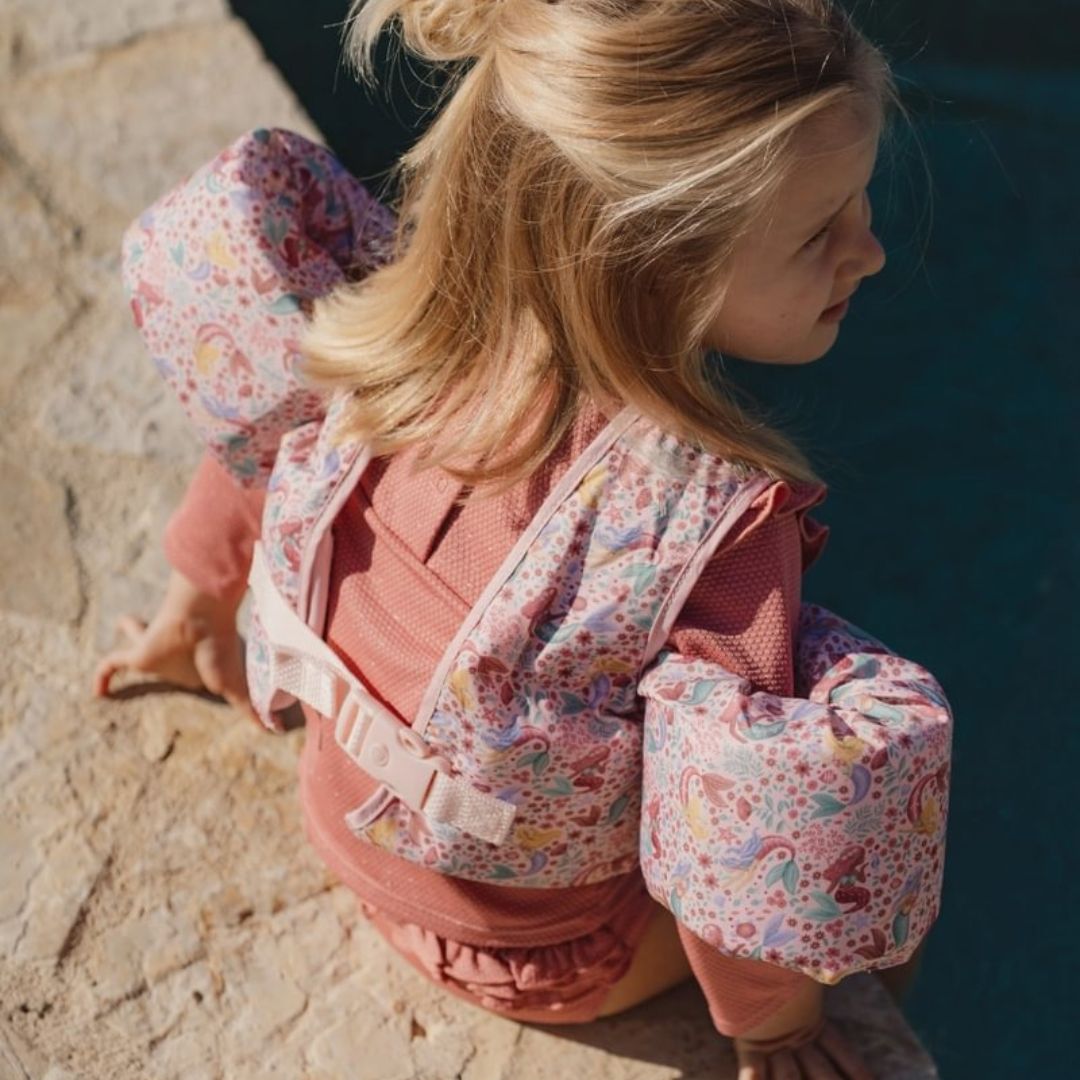 Little Dutch® Otroški plavalni jopič z rokavčki Dreamy Mermaid 3-6L Little Dutch