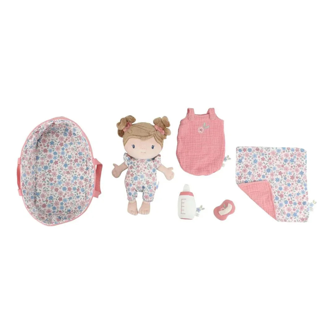 Little Dutch® Punčka Rosa v košari (25 cm) Little Dutch