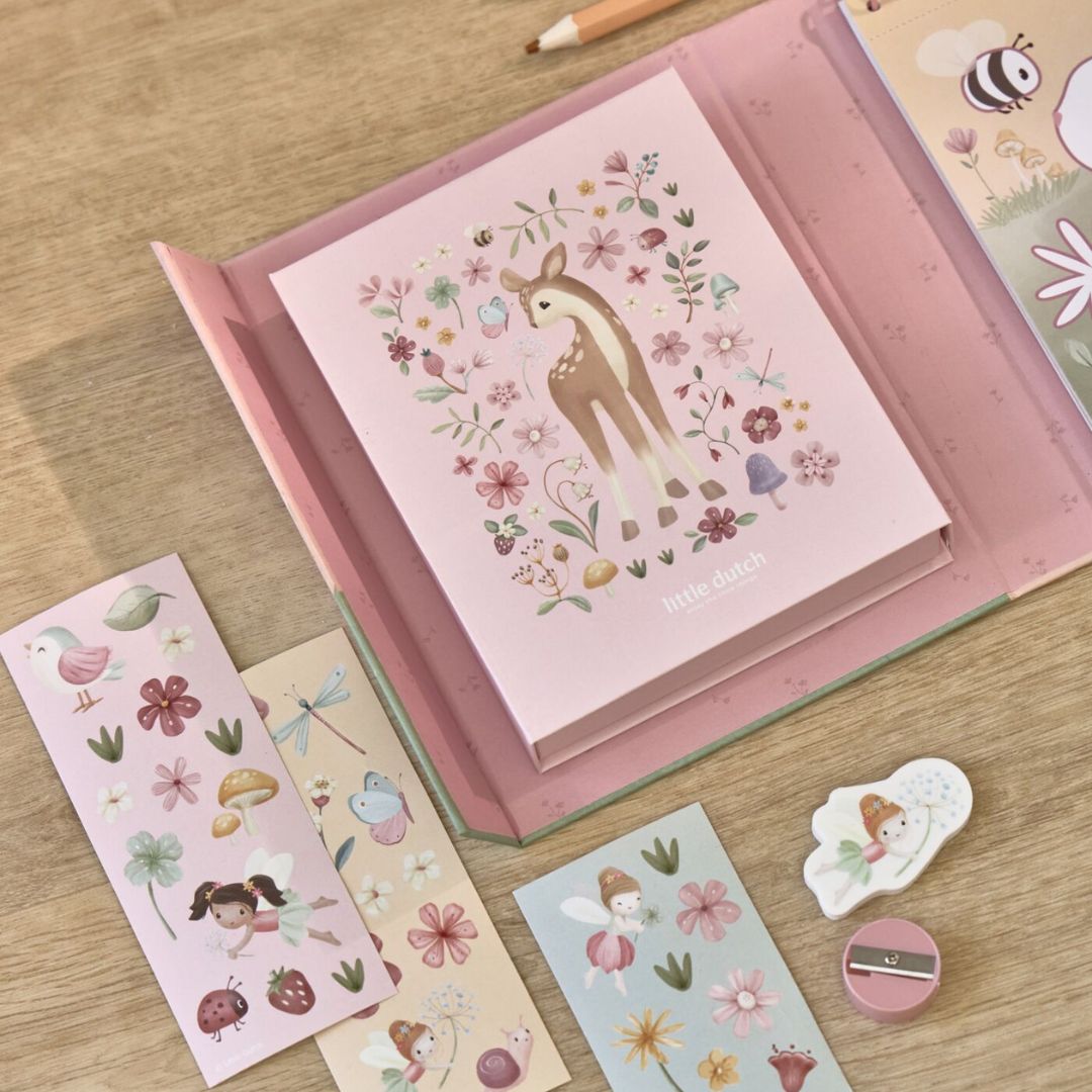 Little Dutch® Coloring Set Rosa Fairy Garden