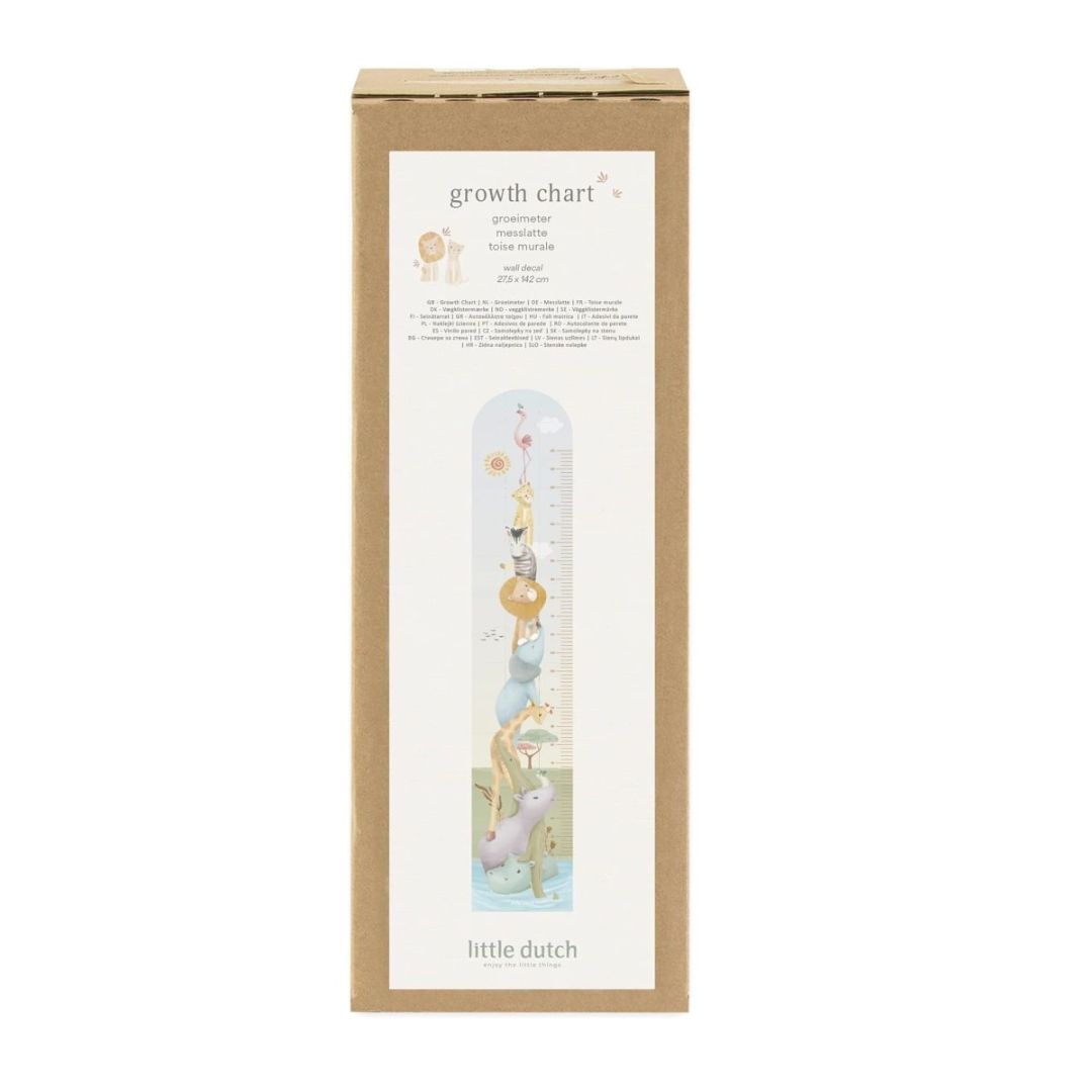 Little Dutch® Growth Chart Wall Sticker Safari
