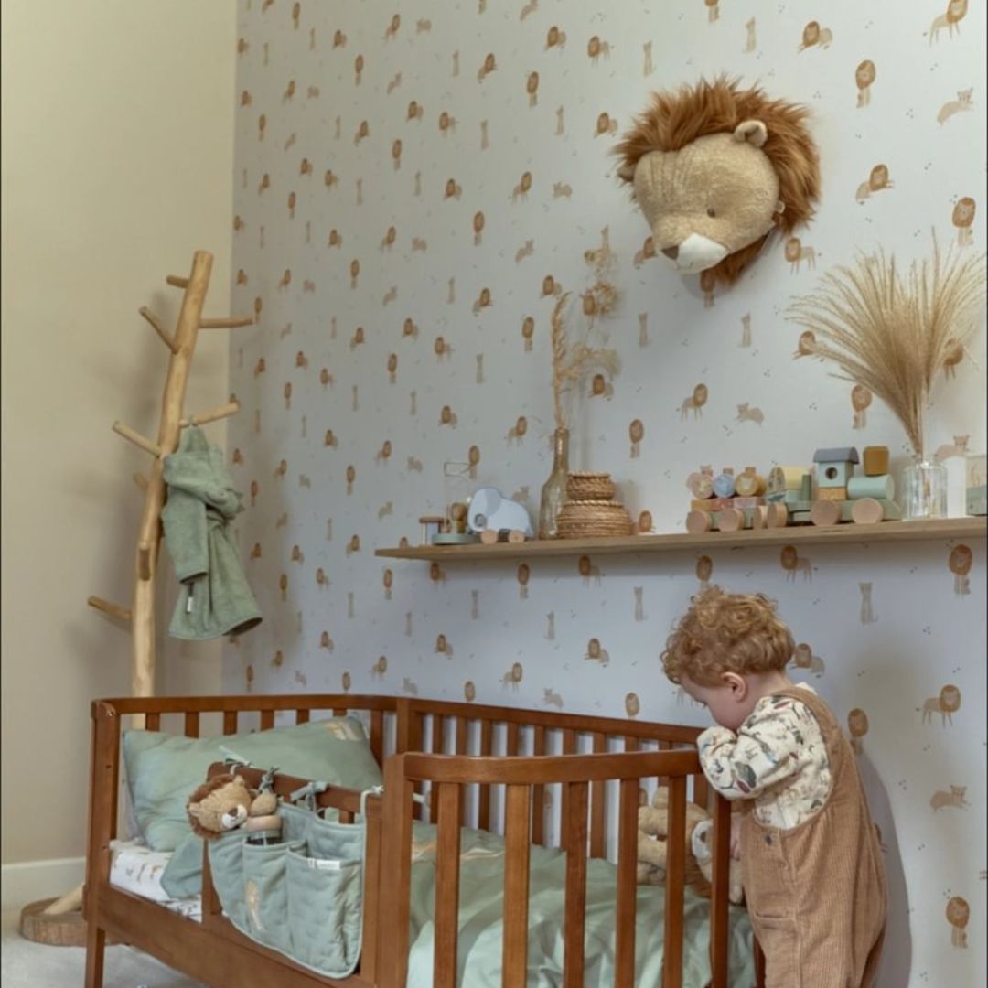 Little Dutch® Decorazione da parete in peluche leone Safari Friends