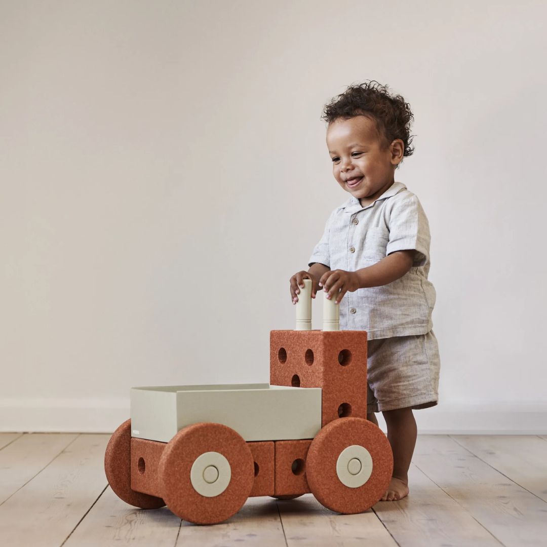 Modu® 3in1 Baby Walker Burnt Orange / Dusty Green
