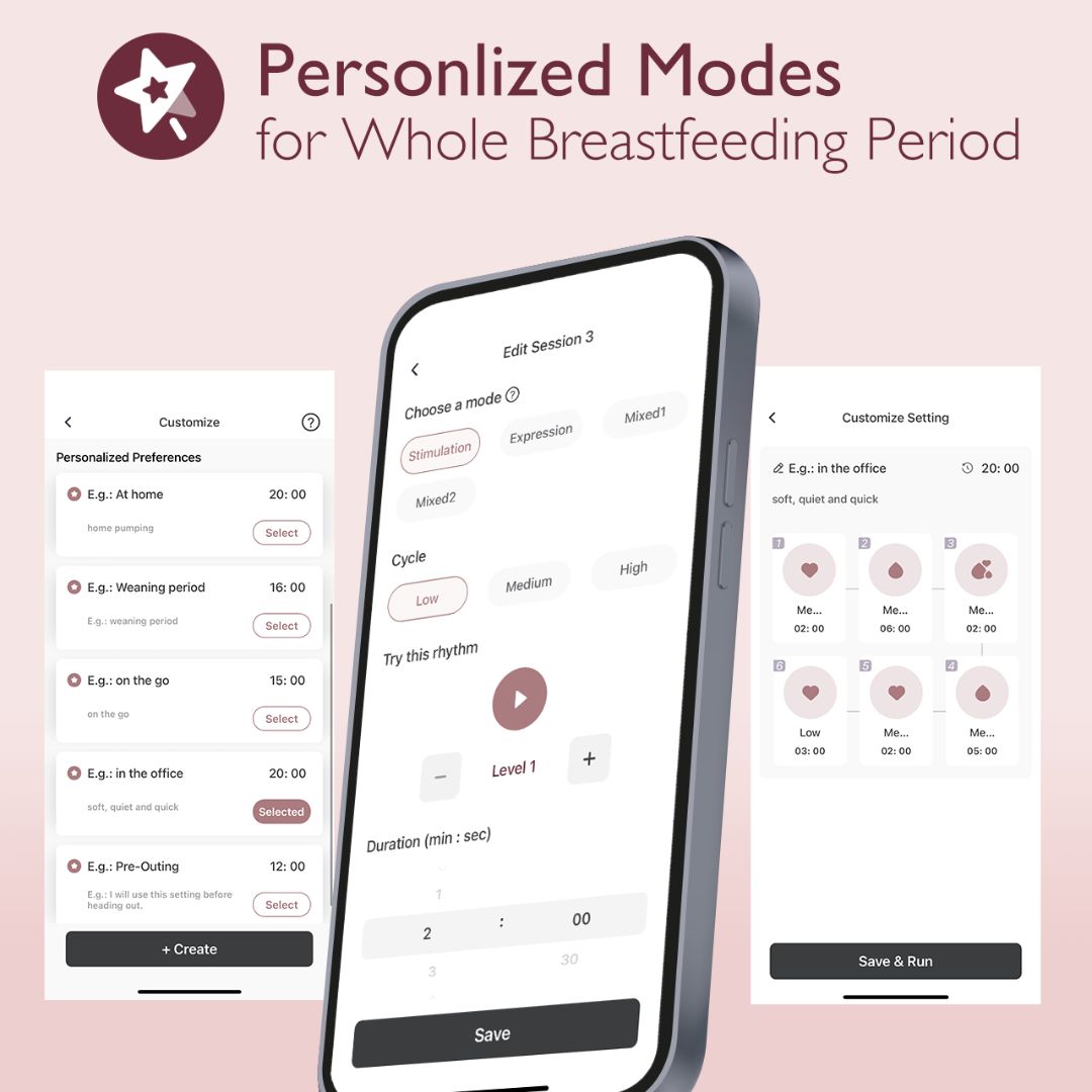 Momcozy® M9 Mobile Flow™ Dvojna električna prsna črpalka Hands-Free za dojenje Cozy Red