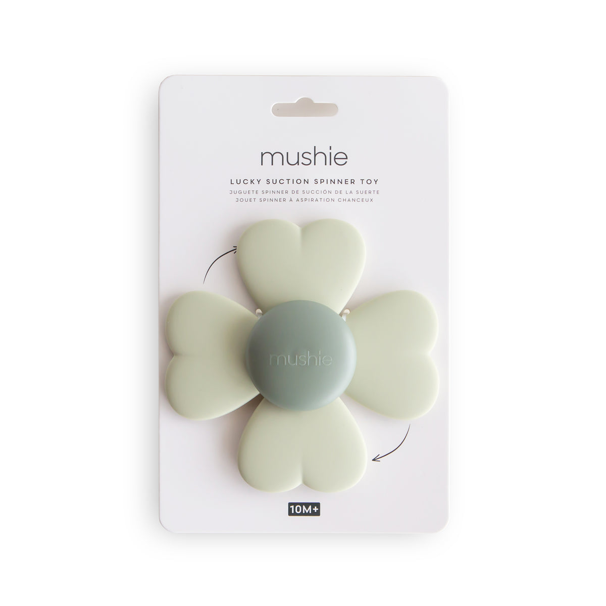 Mushie® Suction Toy Lucky Spinner Sage
