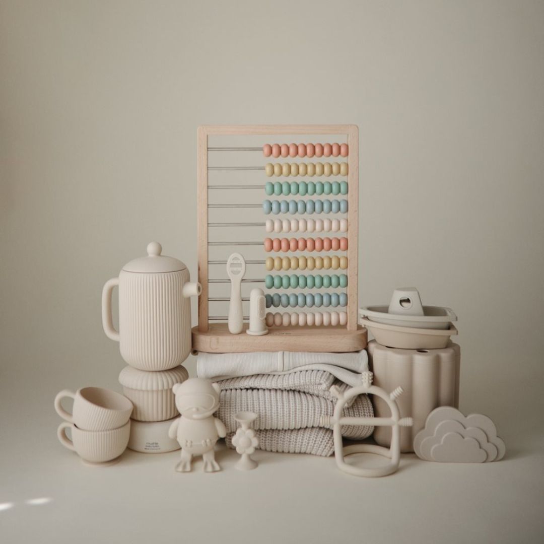 Mushie® Abakus iz lesa Mushie