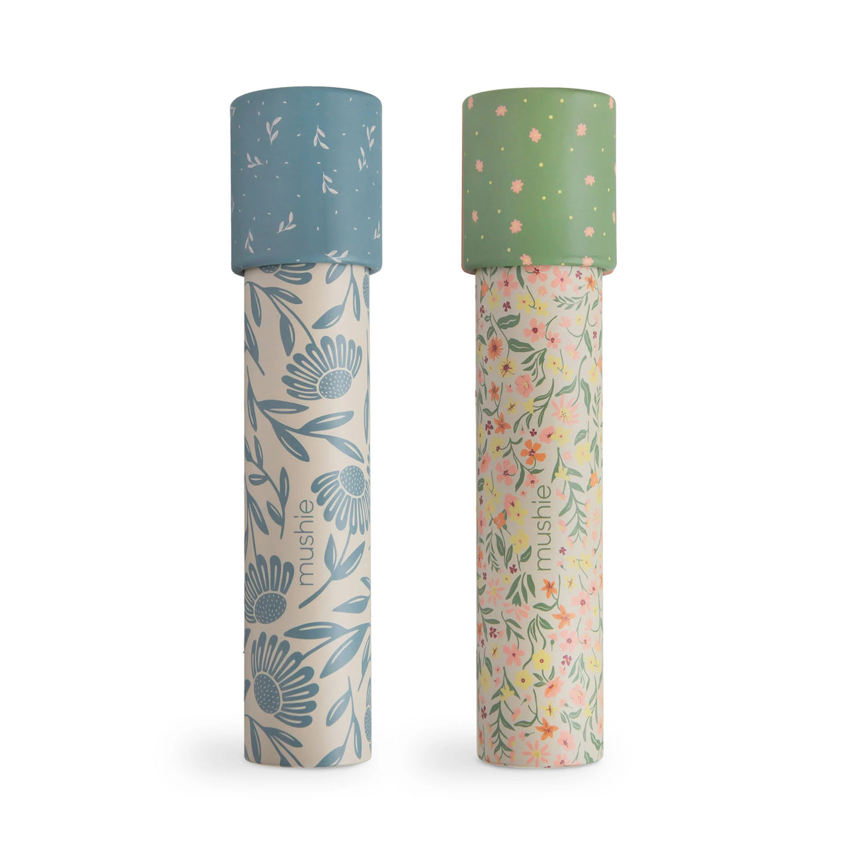 Mushie® Caleidoscopio Pastel Blooms/Blue Flowers 2 pz