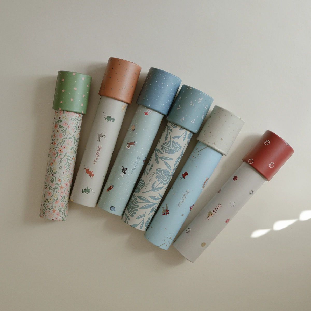 Mushie® Caleidoscopio Pastel Blooms/Blue Flowers 2 pz – slika 3
