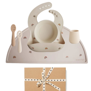 Mushie® Komplet za prvo hranjenje Rainbow Mushie