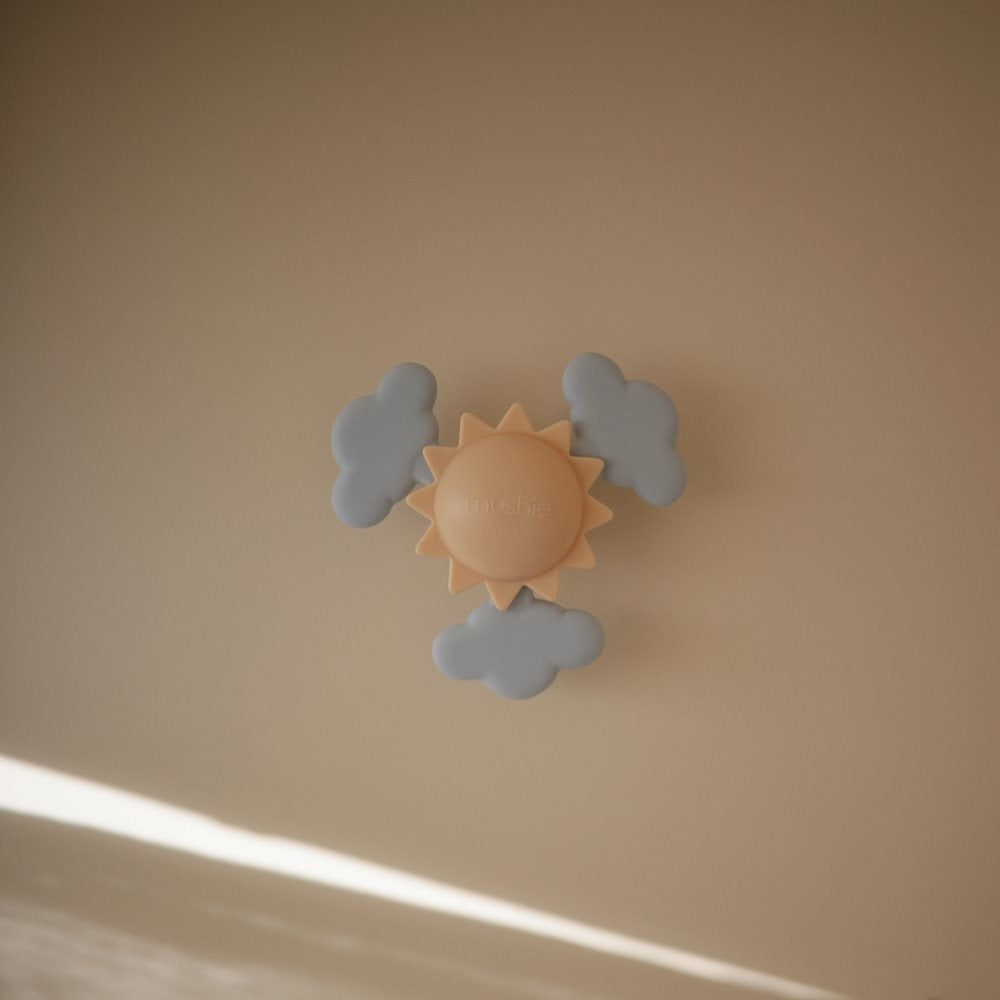 Mushie® Silikonska igrača Spinner Toy Sunshine Mushie