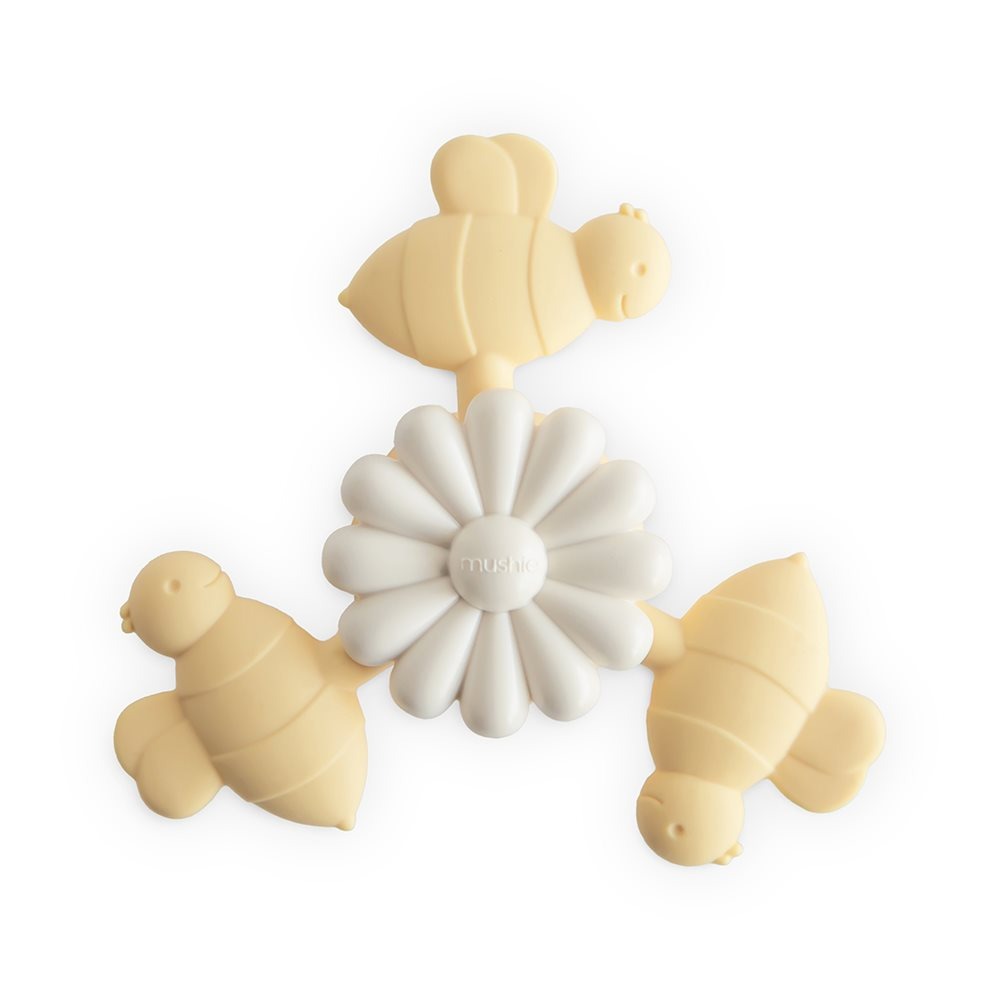 Mushie® Silikonska igrača Spinner Toy Bee Mushie
