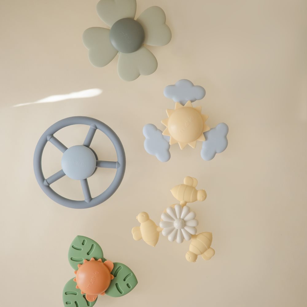 Mushie® Silikonska igrača Spinner Toy Wheel Mushie