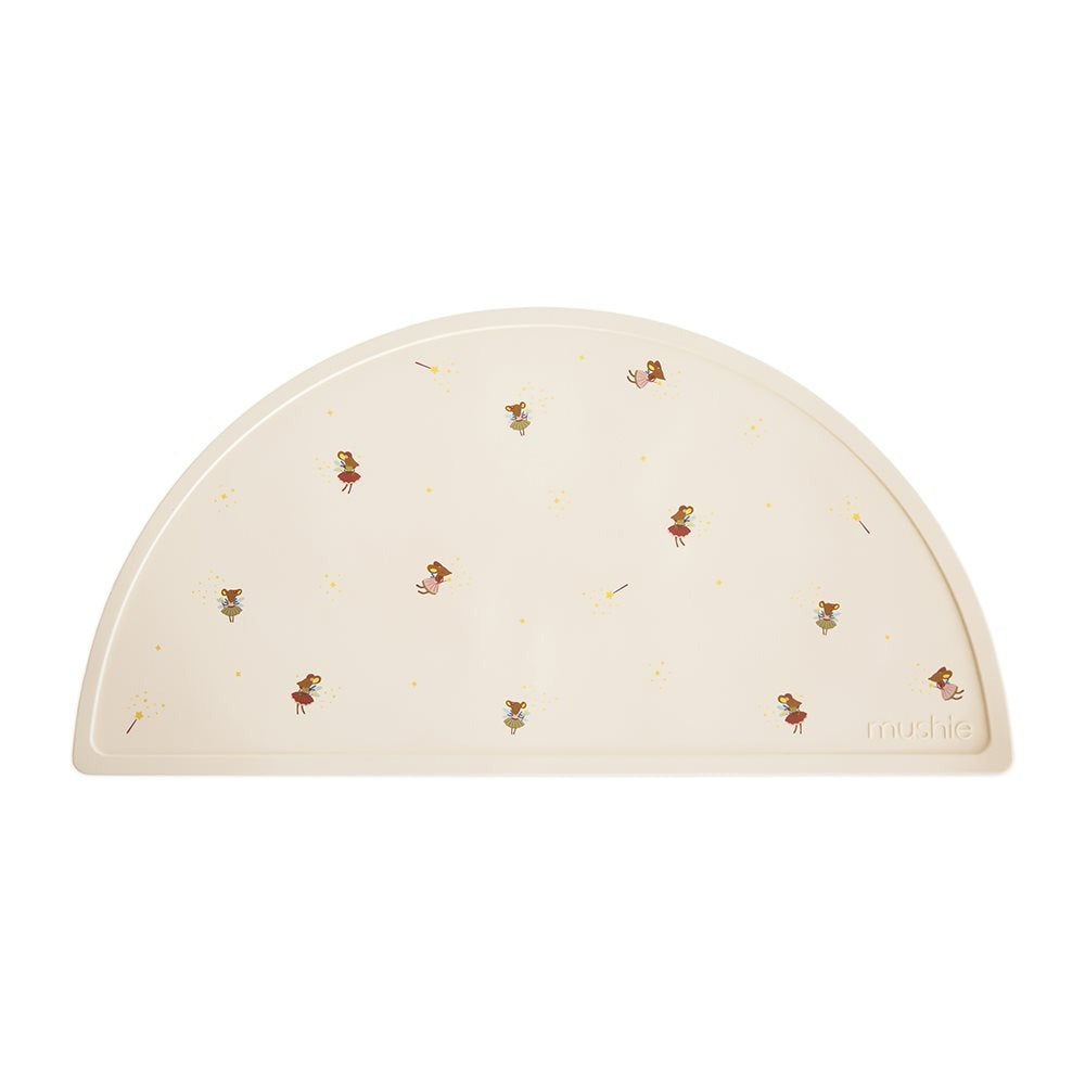 Mushie® Silikonska podloga za hranjenje Fairy Mice Mushie