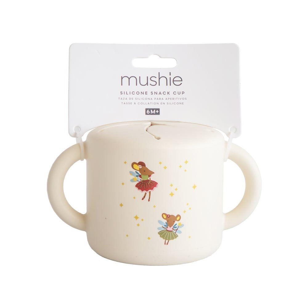 Mushie® Silikonska posodica za prigrizke Fairy Mice Mushie